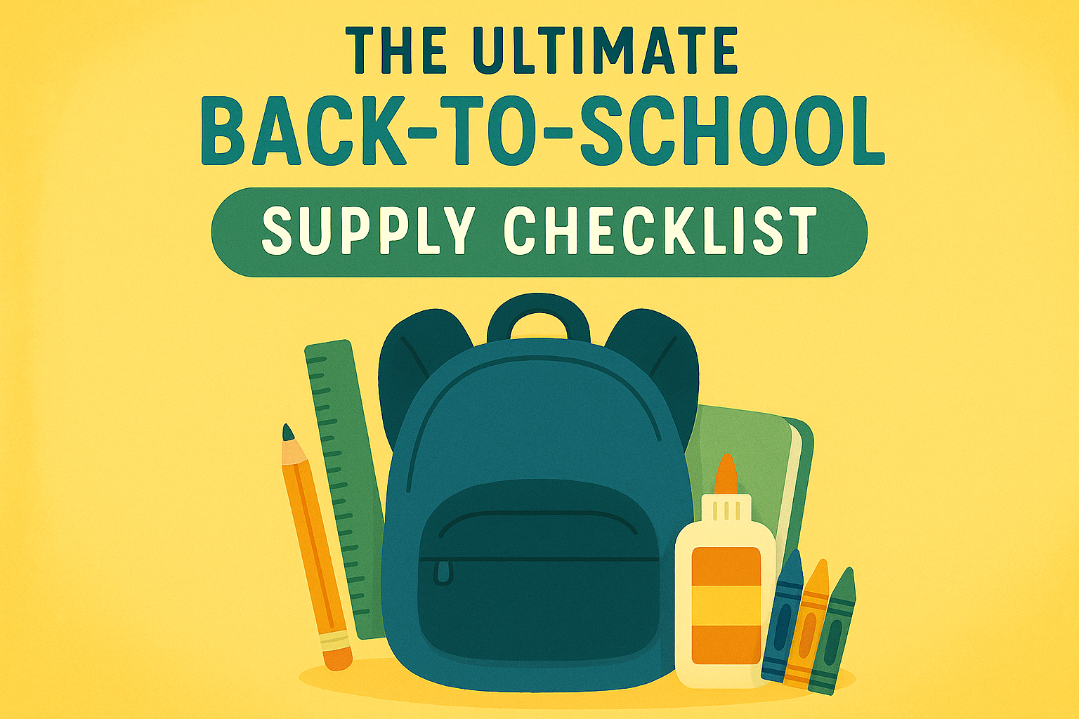 The Ultimate Back-to-School Supply Checklist - Never Forget Essential Supplies Again!