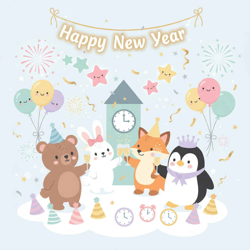 Joyful New Year Celebration Printables for Kids and Families